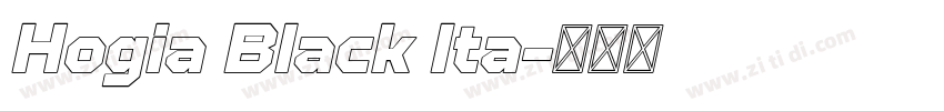 Hogia Black Ita字体转换